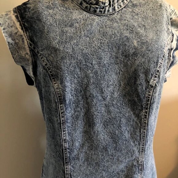 Vintage 90s Backless Jean Dress (M) - Picture 2 of 4